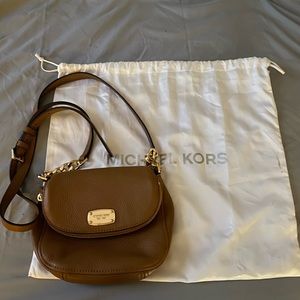 Cognac Brown Authentic Michael Kora Mini Purse
